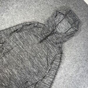 LL Bean Womens XS Gray Marled Space Dye Performance Hoodie Sweatshirt 300448